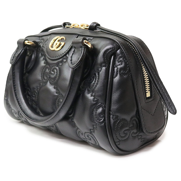 Gucci GG Matelasse Leather Bag Chain Crossbody Handbag Black - Picture 5 of 9